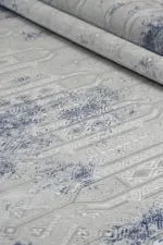 Volvera Modern Krem Polyester Makine Halısı - Görsel 7