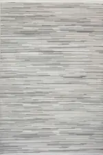 Lucıa Modern Bej Antrasit Çizgili Akrilik Makine Halısı