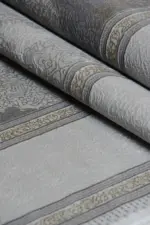 Cenon Çerçeveli Göbekli Vizon Polyester Makine Halısı - Görsel 7