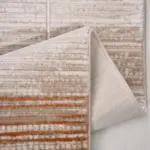 Malsfeld Modern Kahverengi Triko Akrilik Pamuk Tabanlı Makine Halısı - Görsel 3