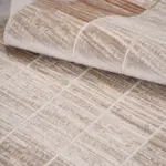 Malsfeld Modern Kahverengi Triko Akrilik Pamuk Tabanlı Makine Halısı - Görsel 5