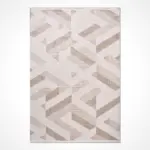 Koblenz Modern Krem Triko Akrilik Pamuk Tabanlı Makine Halısı - Görsel 2