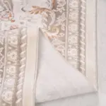 Lügde Klasik Göbekli Krem Triko Akrlik Pamuk Tabanlı Makine Halısı - Görsel 3