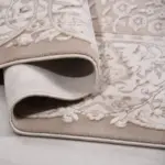 Dassel Klasik Göbekli Krem Triko Akrilik Pamuk Tabanlı Makine Halısı - Görsel 4