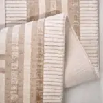 Harz Çerçeveli Krem Triko Akrilik Pamuk Tabanlı Makine Halısı - Görsel 3