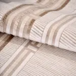 Harz Çerçeveli Krem Triko Akrilik Pamuk Tabanlı Makine Halısı - Görsel 5