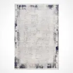 Leimen Modern Gri Triko Akrilik Pamuk Tabanlı Makine Halısı - Görsel 2