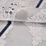 Mudau Klasik Göbekli Gri Triko Akrilik Pamuk Tabanlı Makine Halısı - Görsel 5