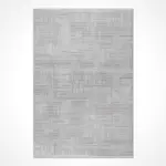 Buchen Modern Gri Triko Akrilik Pamuk Tabanlı Makine Halısı - Görsel 2