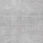 Buchen Modern Gri Triko Akrilik Pamuk Tabanlı Makine Halısı