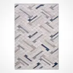 Sontra Modern Gri Triko Akrilik Pamuk Tabanlı Makine Halısı - Görsel 2