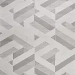 Vellmar Çerçeveli Gri Triko Akrilik Pamuk Tabanlı Makine Halısı