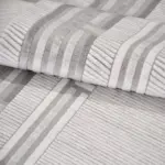 Nieste Çerçeveli Gri Triko Akrilik Pamuk Tabanlı Makine Halısı - Görsel 5