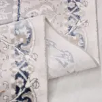 Brilon Klasik Göbekli Gri Triko Akrilik Pamuk Tabanlı Makine Halısı - Görsel 3