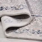 Brilon Klasik Göbekli Gri Triko Akrilik Pamuk Tabanlı Makine Halısı - Görsel 4