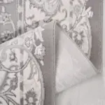 Kirn Klasik Göbekli Gri Triko Akrilik Pamuk Tabanlı Makine Halısı - Görsel 3