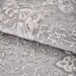 Kirn Klasik Göbekli Gri Triko Akrilik Pamuk Tabanlı Makine Halısı - Görsel 5