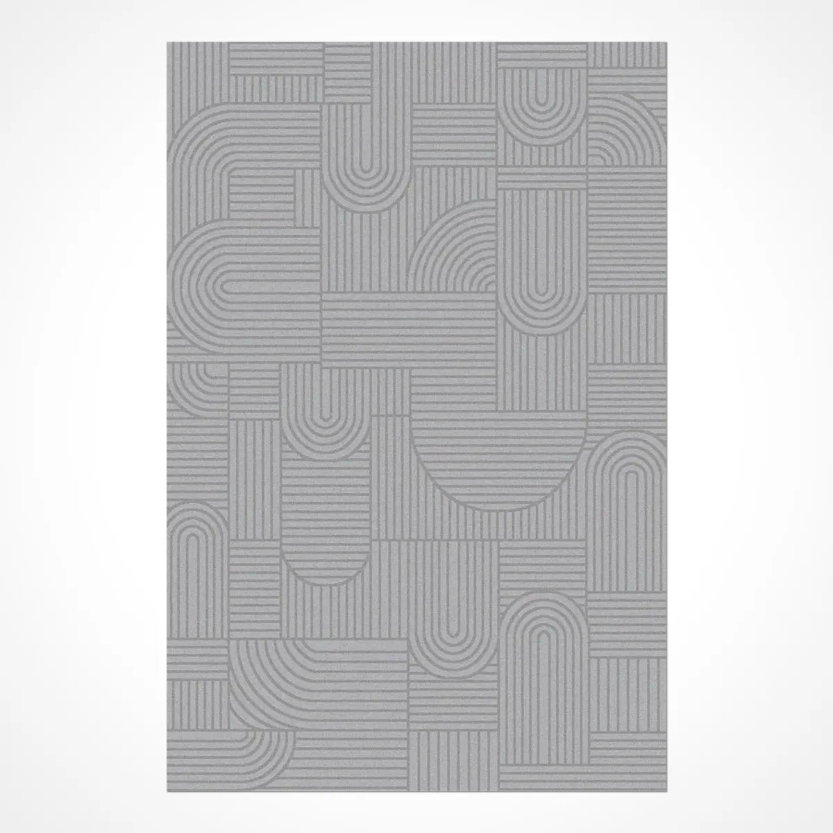 Simmern Modern Gri Triko Akrilik Pamuk Tabanlı Makine Halısı - Görsel 2