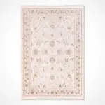 Camilleri Çerçeveli Bej Triko Akrilik Pamuk Tabanlı Makine Halısı - Görsel 2