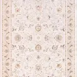 Camilleri Çerçeveli Bej Triko Akrilik Pamuk Tabanlı Makine Halısı