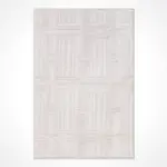 Jonio Modern Krem Triko Akrilik Pamuk Tabanlı Makine Halısı - Görsel 2