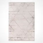 Salaria Modern Krem Triko Akrilik Pamuk Tabanlı Makine Halısı - Görsel 2