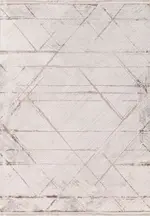 Salaria Modern Krem Triko Akrilik Pamuk Tabanlı Makine Halısı