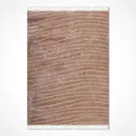 Monzon Modern Kahverengi Polyester Pamuk Tabanlı Makine Halısı - Görsel 2