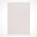 Granen Modern Beyaz Polyester Pamuk Tabanlı Makine Halısı - Görsel 2