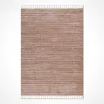 Sarinena Modern Kahverengi Polyester Pamuk Tabanlı Makine Halısı - Görsel 2