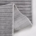 Suert Modern Gri Polyester Pamuk Tabanlı Makine Halısı - Görsel 3