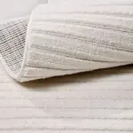 Girons Modern Beyaz Polyester Pamuk Tabanlı Makine Halısı - Görsel 5