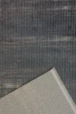 Taranto Modern Mavi Akrilik Makine Halısı - Görsel 4