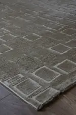 Harbor Modern Kahverengi Polyester Makine Halısı