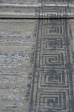 Lobbes Çerçeveli Bej Polyester Makine Halısı - Görsel 4