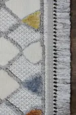 Clifton Modern Gri Polyester Makine Halısı - Görsel 3