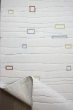 Bouce Modern Krem Polyester Makine Halısı - Görsel 4