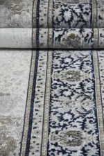 Blaye Çerçeveli Göbekli Krem Polyester Makine Halısı - Görsel 5