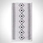 Corcolle Modern Gri Polyester ve Pamuklu Kaydırmaz Tabanlı Dijital Baskı Halı - Görsel 2