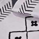 Corcolle Modern Gri Polyester ve Pamuklu Kaydırmaz Tabanlı Dijital Baskı Halı - Görsel 5