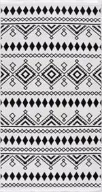 Lesina Geometrik Gri Polyester ve Pamuklu Kaydırmaz Tabanlı Dijital Baskı Halı