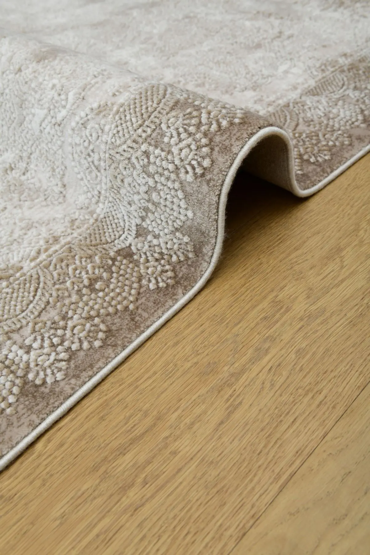 Alseno Klasik Göbekli Kahverengi Akrilik Makine Halısı - Görsel 4