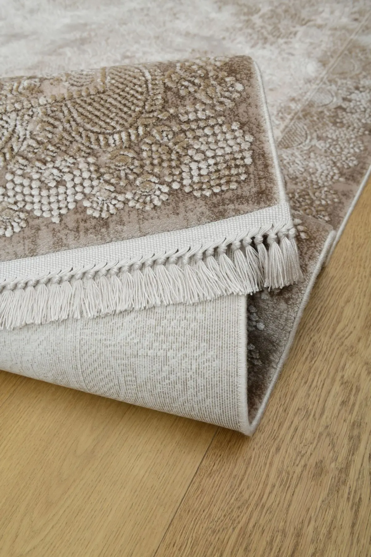 Alseno Klasik Göbekli Kahverengi Akrilik Makine Halısı - Görsel 5