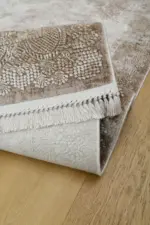 Alseno Klasik Göbekli Kahverengi Akrilik Makine Halısı - Görsel 5