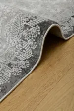 Gussola Klasik Göbekli Gri Akrilik Makine Halısı - Görsel 3