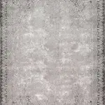 Gussola Klasik Göbekli Gri Akrilik Makine Halısı