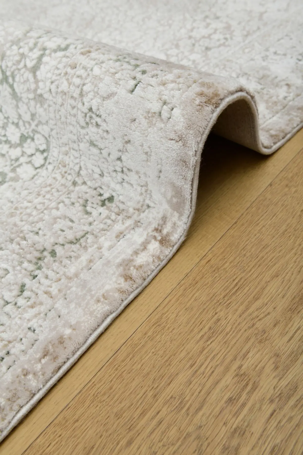 Marcaria Klasik Göbekli Krem Akrilik Makine Halısı - Görsel 4