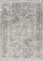 Dosimo Klasik Göbekli Gri Akrilik Makine Halısı