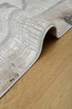 Mella Klasik Göbekli Kahve Akrilik Makine Halısı - Görsel 4