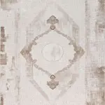 Rovato Klasik Göbekli Kahverengi Akrilik Makine Halısı